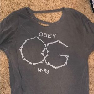 size medium obey shirt!